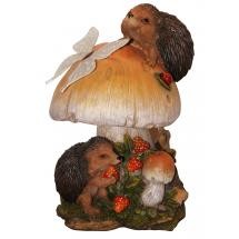 12-tall-solar-powered-mushroom-statue-with-butterfly-and-hedgehogs-